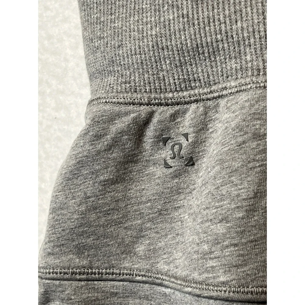 Lululemon Grey Jogger Sweatpants Size L Casual Lounge Zip Pocket - Picture 7 of 12